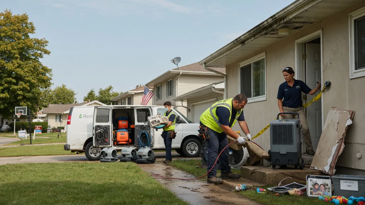 Water Damage Restoration in Tampa, KS near me